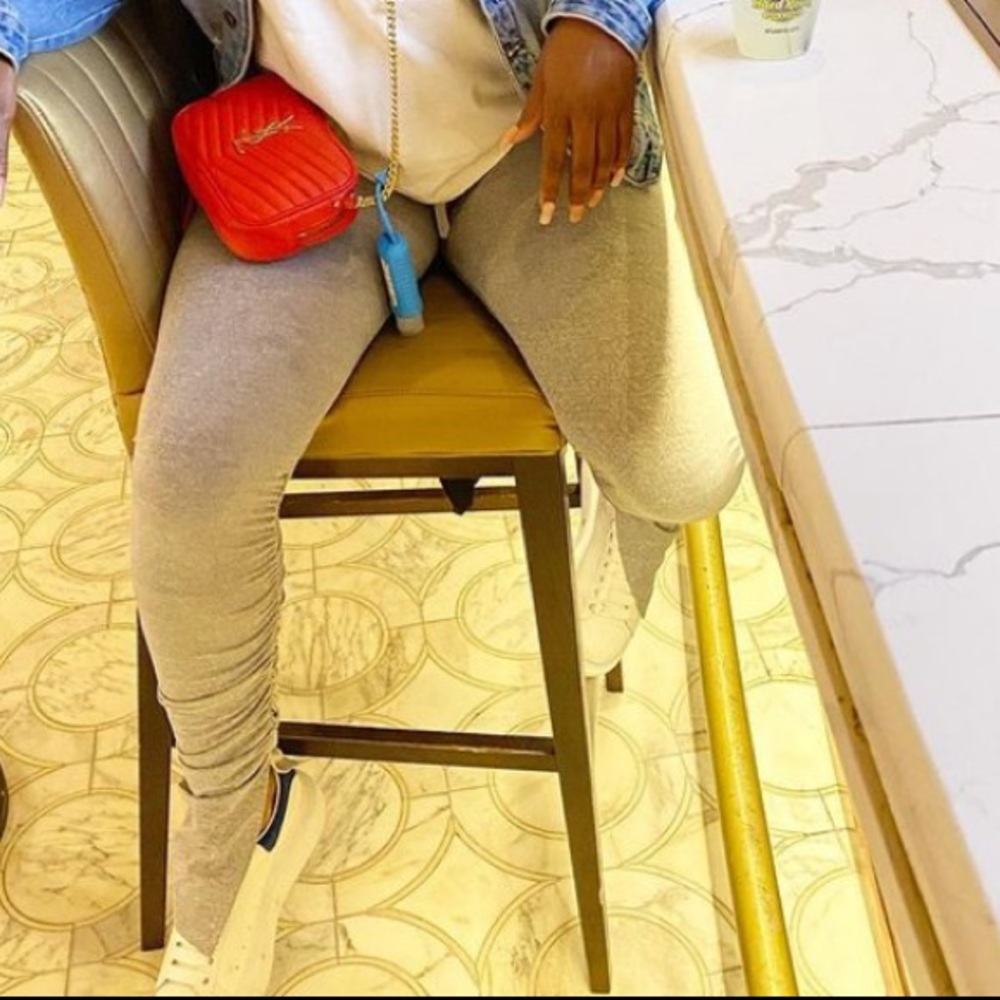 Two piece stacked leggings set